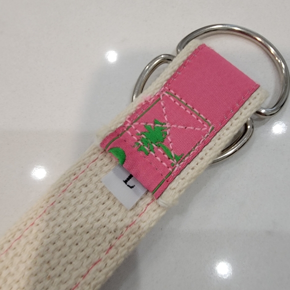 Moonshine L 43" 1.25" pink palm tree belt - Picture 2 of 5